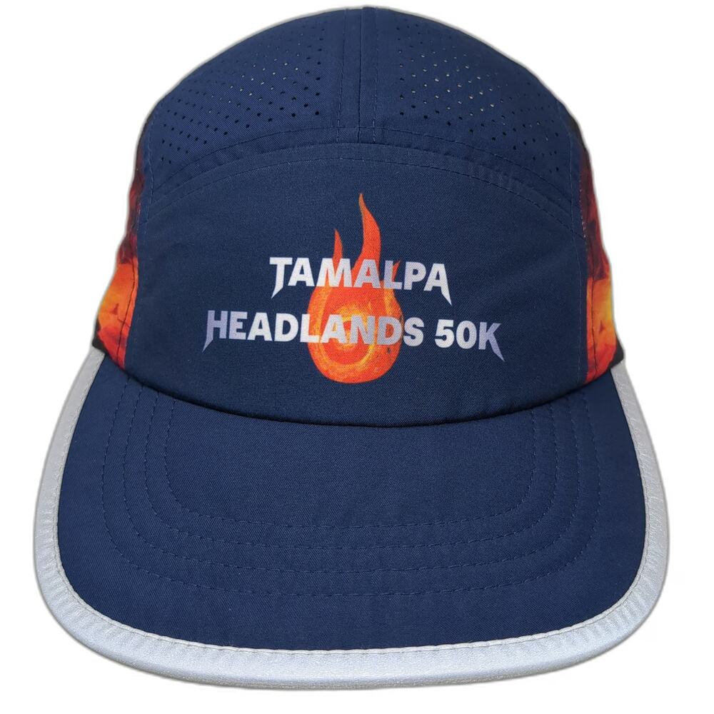 Arc'teryx 5 Panel Blue One Size Hat Tamalpa Headlands 50K Trail Race Reflective